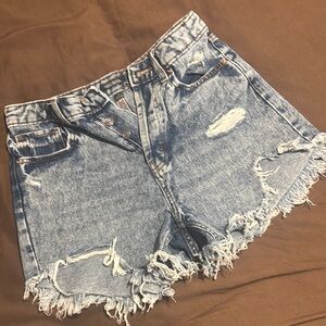 Wild Fable Light Blue Distressed Jean Shorts